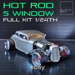 116 Scale 5 Window Coupe Hot Rod Full Model Kit-Unnasembled & Unpainted