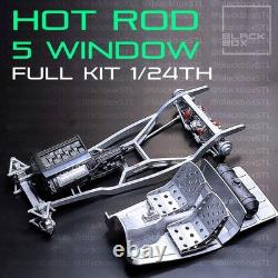 116 Scale 5 Window Coupe Hot Rod Full Model Kit-Unnasembled & Unpainted