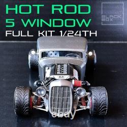 116 Scale 5 Window Coupe Hot Rod Full Model Kit-Unnasembled & Unpainted