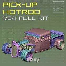 116 Scale Hot Rod Pickup Full Model Kit-Unnasembled & Unpainted