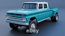 116 scale 3D printed 65 Chevrolet k10 crew cab dually truck kit