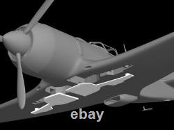 118 scale Lavochkin La-7 Model Kit-Disassembled and Unpainted