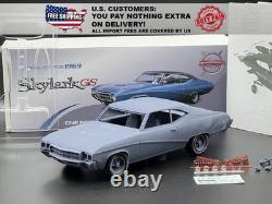 125 1969 Buick Skylark GS Resin Model Kit With Rubber Tires and Clear Parts