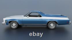 125 Scale 3D printed 74 Chevrolet El Camino model kit 125 Scale 3D printed 74 Chevrolet El Camino model kit