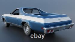 125 Scale 3D printed 74 Chevrolet El Camino model kit