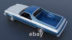 125 Scale 3D printed 74 Chevrolet El Camino model kit