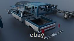 125 Scale 3D printed 87 Ford F-150 Truck kit