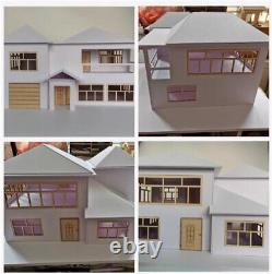 130 DIY Unassembled Villa Building Scene Model Yard PVC Display Model Kits Set