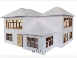 130 DIY Unassembled Villa Building Scene Model Yard PVC Display Model Kits Set