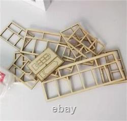 130 DIY Unassembled Villa Building Scene Model Yard PVC Display Model Kits Set