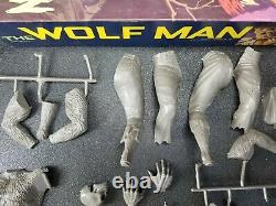 1962 Aurora Wolf Man Monster Model Kit In Original Box Unassembled See Photos