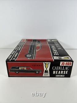 1966 Jo Han Cadillac Hearse Gold Cup S Original Issue Built Up Model Kit Opened