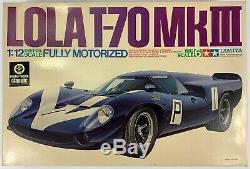 1969 Lola T-70 MkIII MOTORIZED Tamiya Model Car Vintage Sealed Parts Unassembled