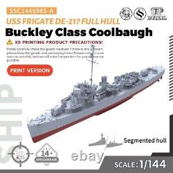 1/144 Military Model Kit USS Buckley Class Coolbaugh Frigate DE-217 Full Hull