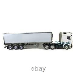 1/14 RC Hercules Benz Tractor Truck 40ft Reefer Semi-Trailer Metal Chassis Model