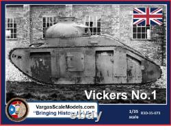 1/16 British Vickers No. 1 Infantry Tank 1921 3D Resin Kit VSC, Takom, Meng