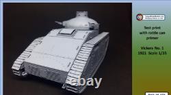1/16 British Vickers No. 1 Infantry Tank 1921 3D Resin Kit VSC, Takom, Meng