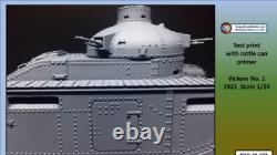 1/16 British Vickers No. 1 Infantry Tank 1921 3D Resin Kit VSC, Takom, Meng