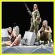 1/16 resin model GK, 3 female soldiers, unassembled and unpainted kit