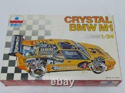 1/24 ESCI Crystal Clear Body BMW M1 Race Car Plastic Model Kit 3045 Sealed Parts