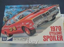 1/25 1970 Mercury Cyclone Spoiler Unassembled, Most Parts In Original Bags