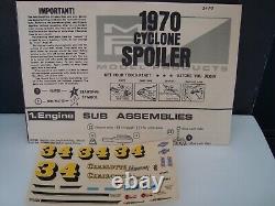 1/25 1970 Mercury Cyclone Spoiler Unassembled, Most Parts In Original Bags