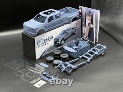 1/25 2023 Ford F-350 SD Dually Truck Resin Model Kit with, Clear Parts & Tires