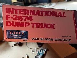 1/25 AMT Ertl International F-2674 Dump Truck Model kit 8029 Approx 1/3 Started