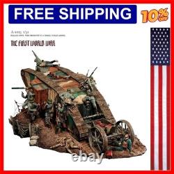 1/32 Resin figure model kits DIY resin soldier (10 Soldiers + Tanks + Platforms)