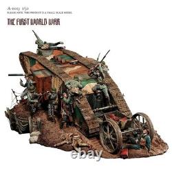 1/32 Resin figure model kits DIY resin soldier (10 Soldiers + Tanks + Platforms)