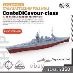 1/350 Military Model Kit Italy ConteDiCavour-class Battleship Full Hull