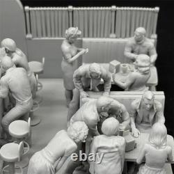 1/35 American restaurants in 1950s RESIN FIGURE MODEL KIT Unassembled Unpainted