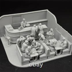 1/35 American restaurants in 1950s RESIN FIGURE MODEL KIT Unassembled Unpainted