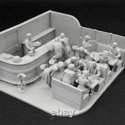 1/35 American restaurants in 1950s RESIN FIGURE MODEL KIT Unassembled Unpainted