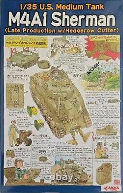 1/35 Asuka 35-022 M4A1 Sherman Late Production Tank with Hedgerow Cutter