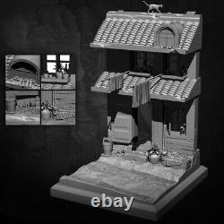 1/35 Resin Model House Unassembled Model Kits Unpainted Toys Gift New FREE SHIP