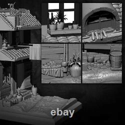 1/35 Resin Model House Unassembled Model Kits Unpainted Toys Gift New FREE SHIP