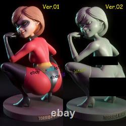 1/4 1/6 1/8 Sexy Elastigirl 3D Print Figure Model Kits Unpainted Unassembled GK