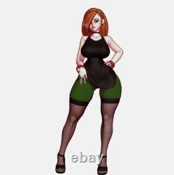 1/4 45cm Hot Girl Unpainted Resin Model Kits Unassembled 3D Printed