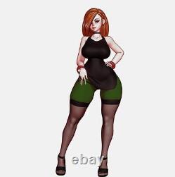 1/4 45cm Hot Girl Unpainted Resin Model Kits Unassembled 3D Printed