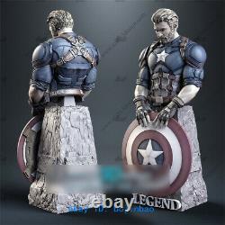 1/4 Scale Captain America Resin Model Kits Unpainted 3D Printing Unassembled
