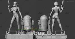 1/6 30CM Female commando 3D Printing Figure Model unassembled Unpainted Resin GK