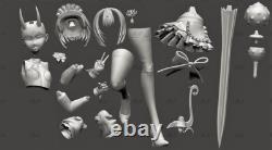 1/6 33CM FGO Shuten-douji Unpainted Resin Model Kits Unassembled 3D Printed