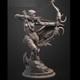 1/6 36cm Sylvanas Windrunner Unpainted Resin Model Kits Unassembled 3D Printed