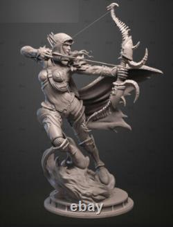 1/6 36cm Sylvanas Windrunner Unpainted Resin Model Kits Unassembled 3D Printed