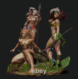 1/6 3842 Shanna+Rogue+Storm 3D Print Figure Model Kits Unpainted Unassembled