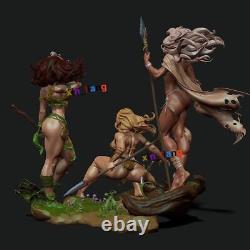 1/6 3842 Shanna+Rogue+Storm 3D Print Figure Model Kits Unpainted Unassembled