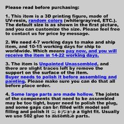 1/6 42CM Lady Warrior 3D Print Figure Model Kits Unpainted Unassembled GK