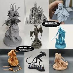 1/6 42CM Lady Warrior 3D Print Figure Model Kits Unpainted Unassembled GK
