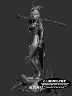 1/6 42CM Lady Warrior 3D Print Figure Model Kits Unpainted Unassembled GK
